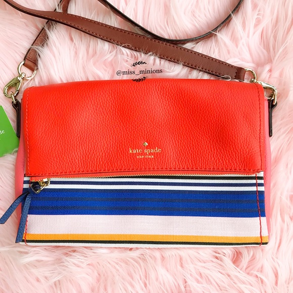 Kate Spade Cobble Hill Multi Color Stripe Bag - Picture 2 of 7